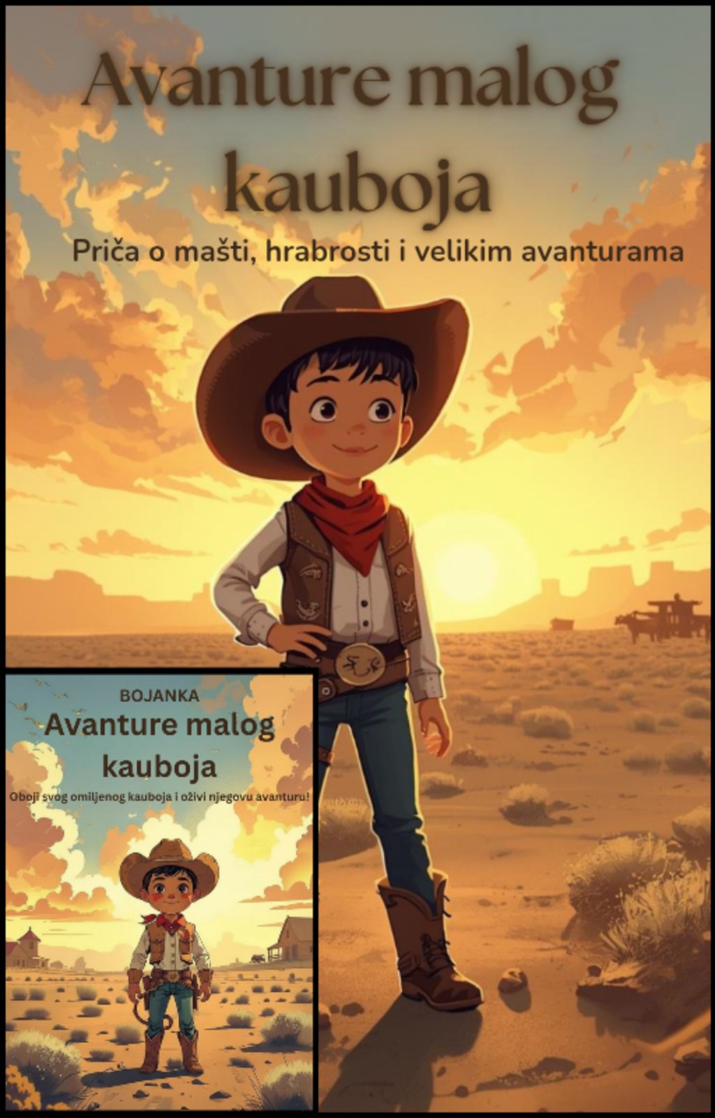 Avanture malog kauboja-knjiga+bojanka